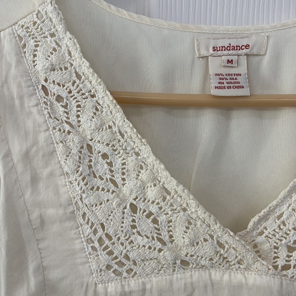 Sundance cream colored top - Picture 5 of 10